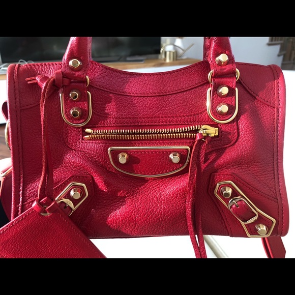 Balenciaga Mini City Metallic Edge Leather Satchel - Picture 2 of 15